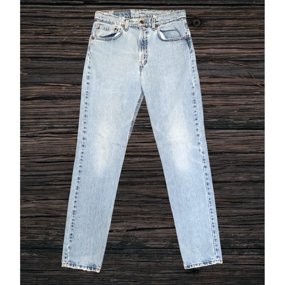 Vintage 1990s Levi's Made in USA 512 Jeans Men's 33x32 Slim Fit Tapered Denim
